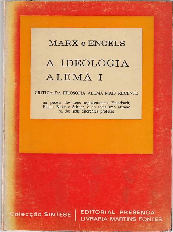 A ideologia alemã Volume 1