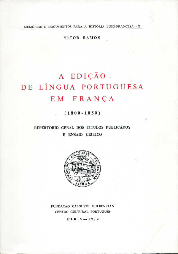 A edição de língua portuguesa em França (1800-1850)
