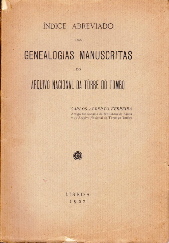 Índice abreviado das genealogias manuscritas do Arquivo Nacional da Torre do Tombo