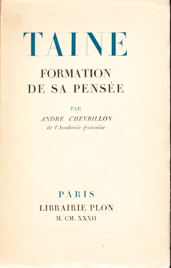 taine-formation-de-sa-pensee