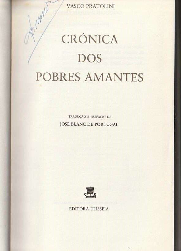 Crónica dos pobres amantes