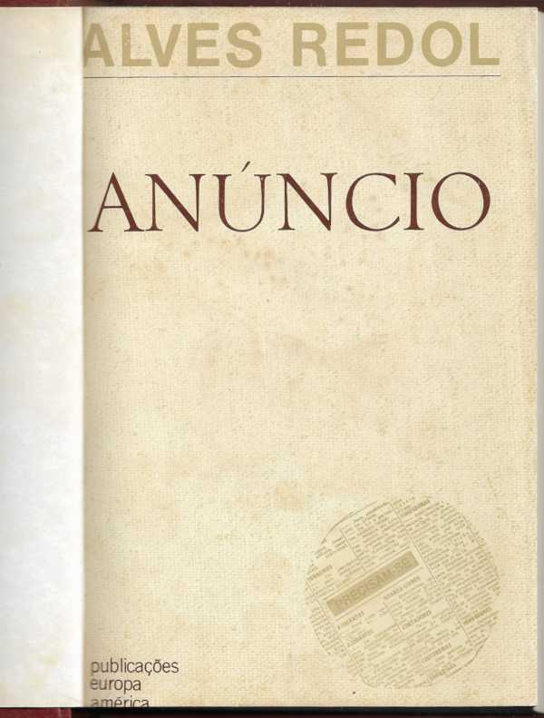 Anúncio - Alves Redol