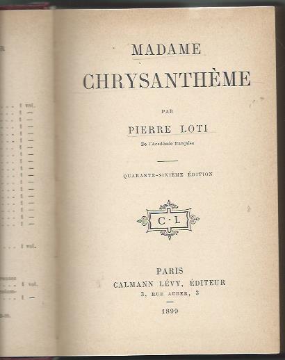 Madame Chrysanthème