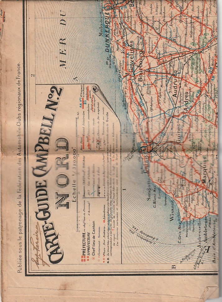 Carte Campbell Nº 2 Nord et Belgique – Les opérations militaires 1917