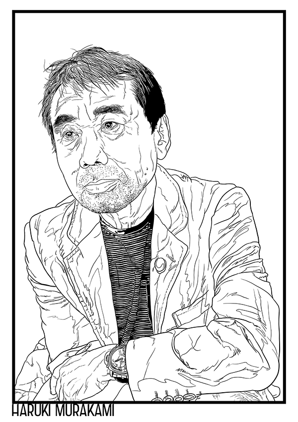 Haruki Murakami A3