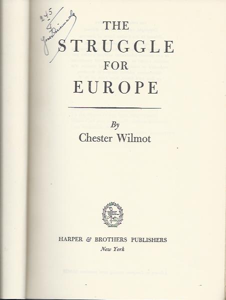 The struggle for Europe