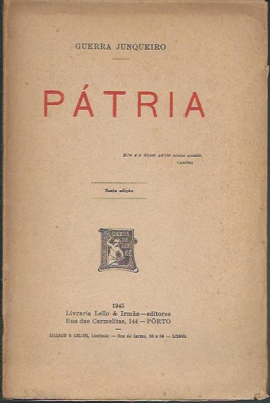 Pátria (6ª ed.) - Guerra Junqueiro
