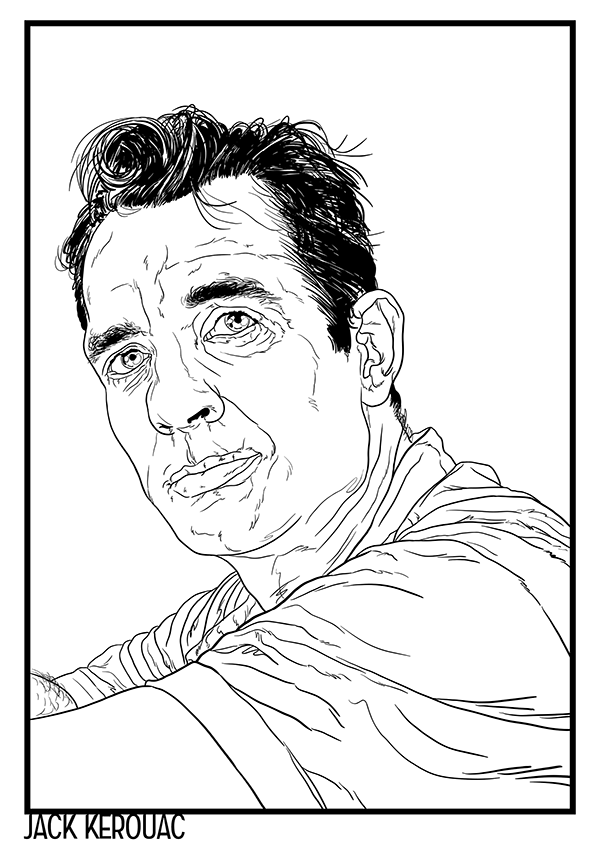 Jack Kerouac A4, por Horácio Gomes