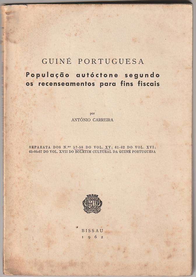 Guiné Portuguesa – População autóctone segundo os recenseamentos para fins fiscais