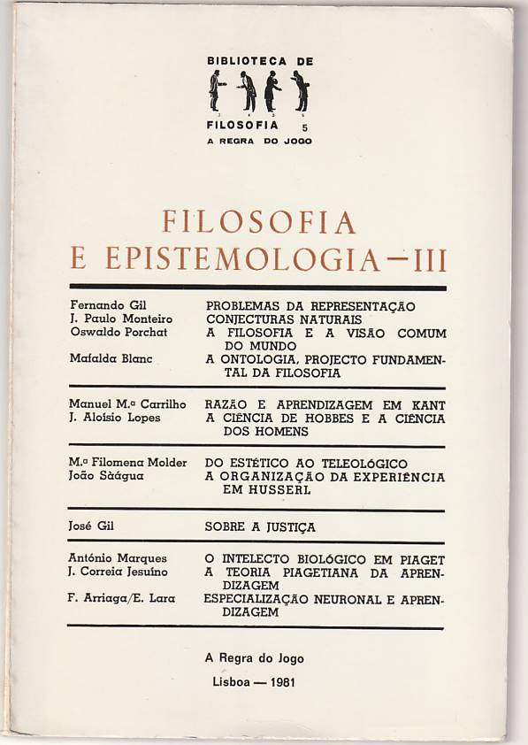 Filosofia e Epistemologia III