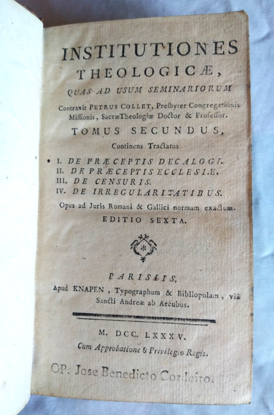 Institutiones Theologicæ - Quas Ad Usum Seminariorum - Tomo 2