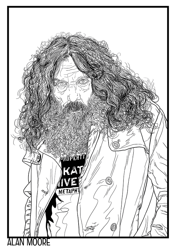 Alan Moore A4, por Horácio Gomes