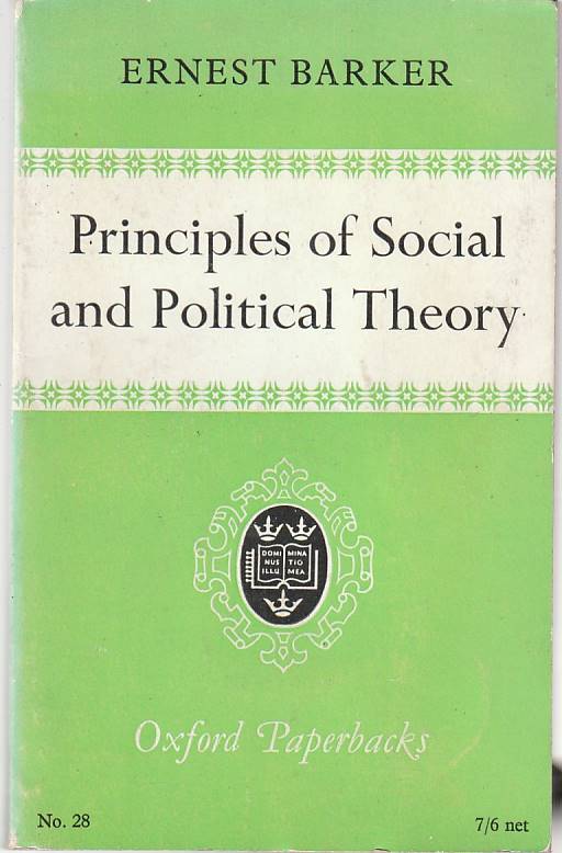 Principles of social and political theory