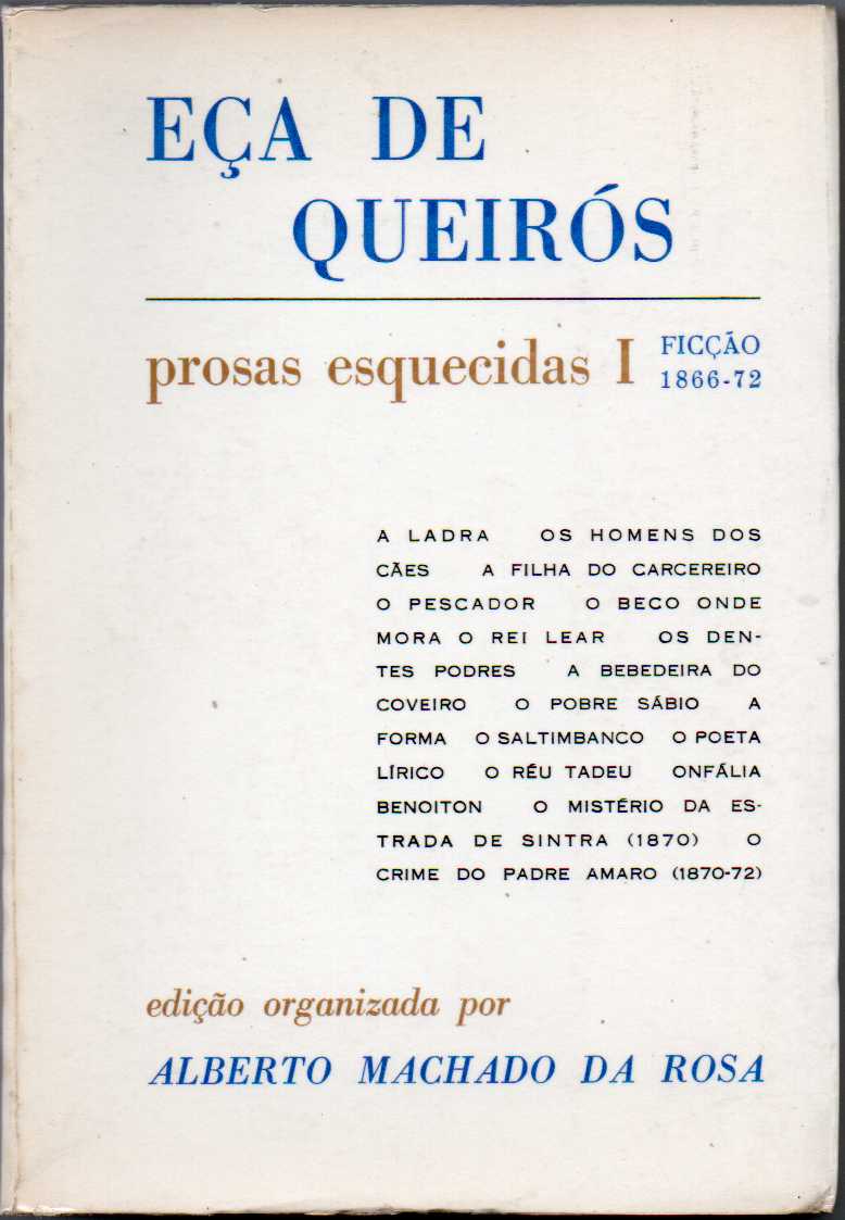 Prosas Esquecidas 1 - Ficção 1866-72