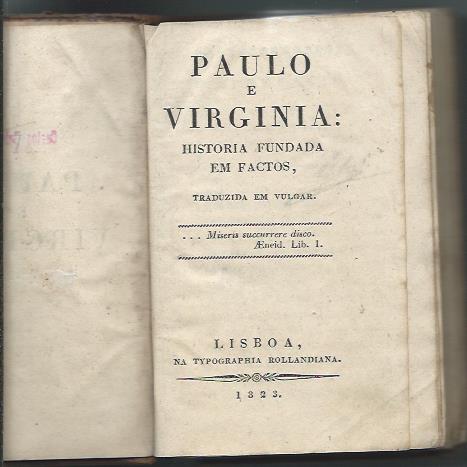 Paulo e Virginia: historia fundada em factos 