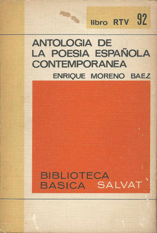 Antologia de la poesia española contemporanea