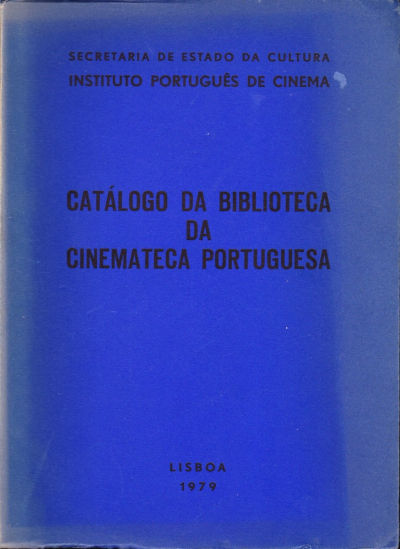 Catálogo da biblioteca da Cinemateca Portuguesa