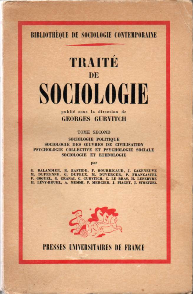 Traité de Sociologie – Tome 2nd