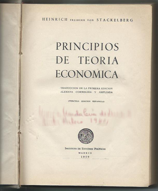 Principios de teoria economica (Castelhano)