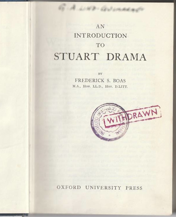 An introduction to Stuart Drama
