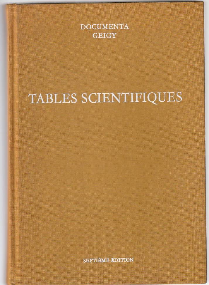 Tables scientifiques (7e. éd.)