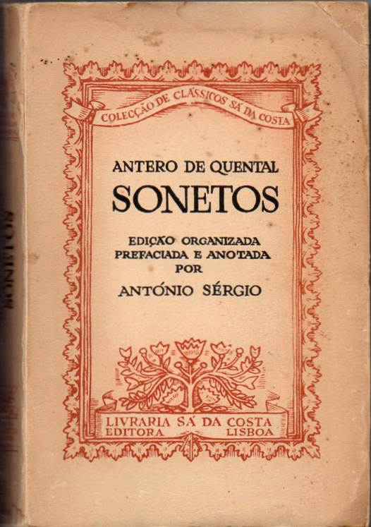 Sonetos de Antero de Quental – Org. António Sérgio
