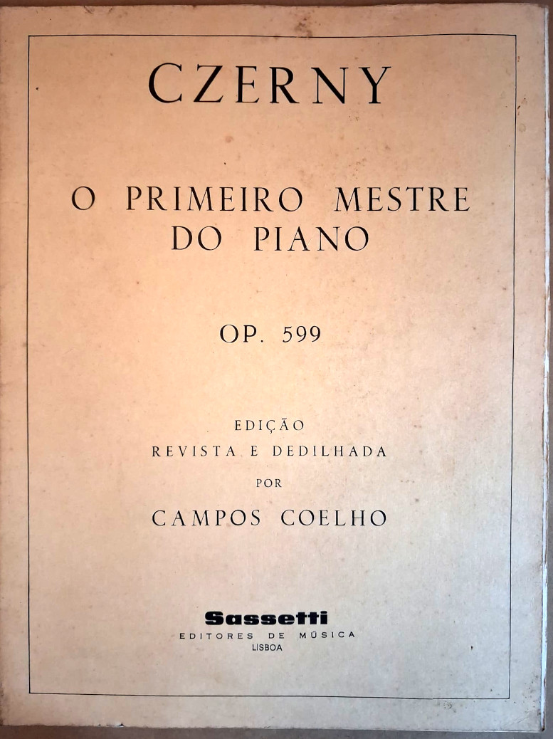 O primeiro mestre do piano Czerny Op. 599