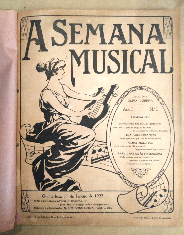 A Semana Musical – Números 1 a 20 – Ano de 1923